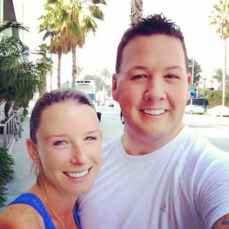 Graham Elliot poses for a picture with wife Allie Elliot.